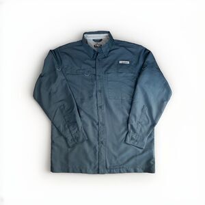 HABIT MENS Long SLEEVE RIVER Fishing Vented Outdoor SHIRT Roll Tab Gray Medium